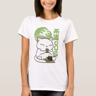 Matcha Green Tea Cat  T-Shirt