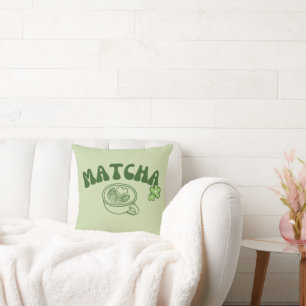 Matcha Green Tea, Everything is better with matcha Throw Pillow