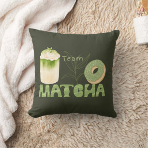 Matcha Green Tea, Everything is better with matcha Throw Pillow