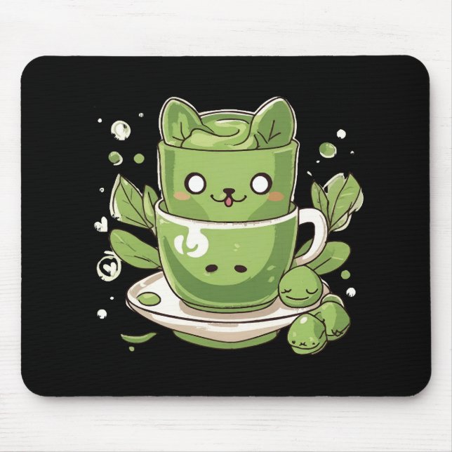 matcha green tea mouse pad (Front)