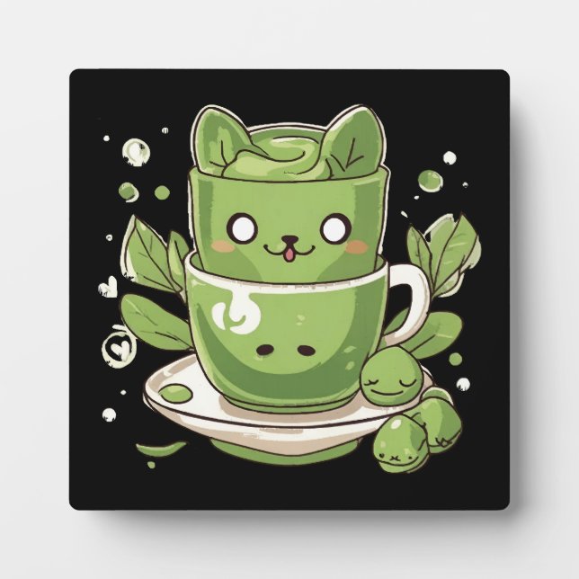 matcha green tea plaque (Front)