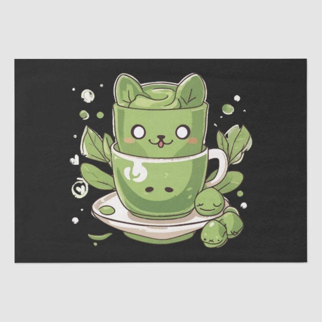 matcha green tea tissue paper (Front)