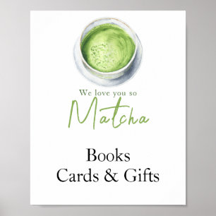 Matcha Latte - Books, Cards and gifts baby shower Poster