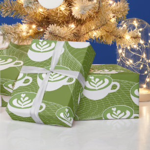 : Matcha Latte Love Wrapping Paper