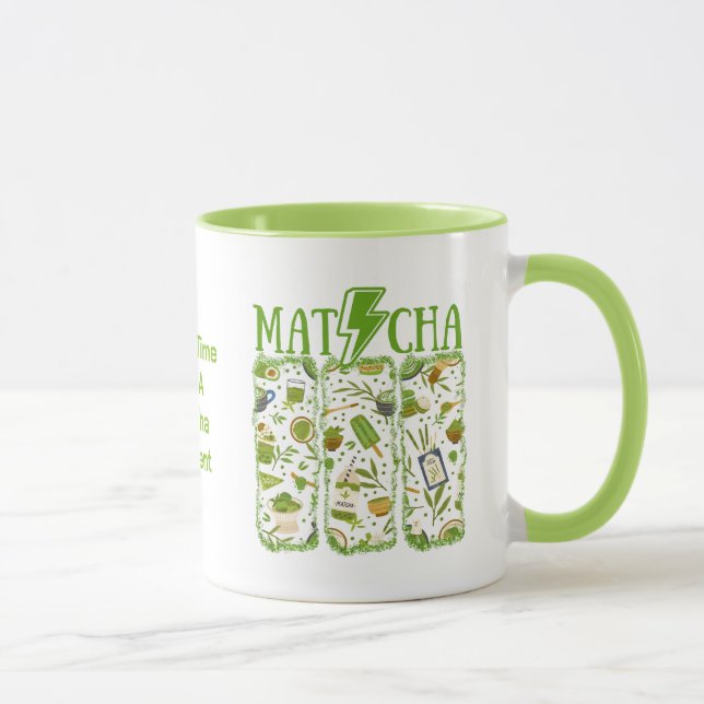 MATCHA Lightning Bolt Brush Stroke Mug (Right)