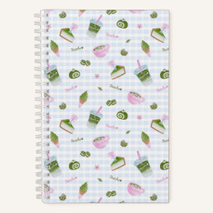 Matcha Lover Blue Notebook