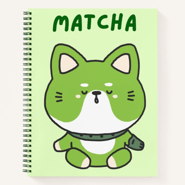 Matcha lovers 🥫🍵🧇 notebook (Front)