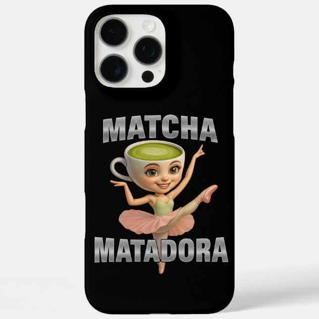 Matcha Matadora  Grace Meets Green Energy Case-Mate iPhone Case (Back)