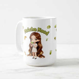 Matcha Mood Aesthetic Design Cute Green Tea Vibes Coffee Mug