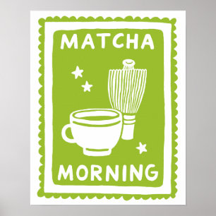 Matcha Morning Minimalist Kitchen Wall Art
