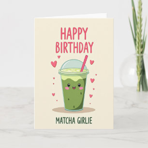 Matcha Sweet Birthday Card