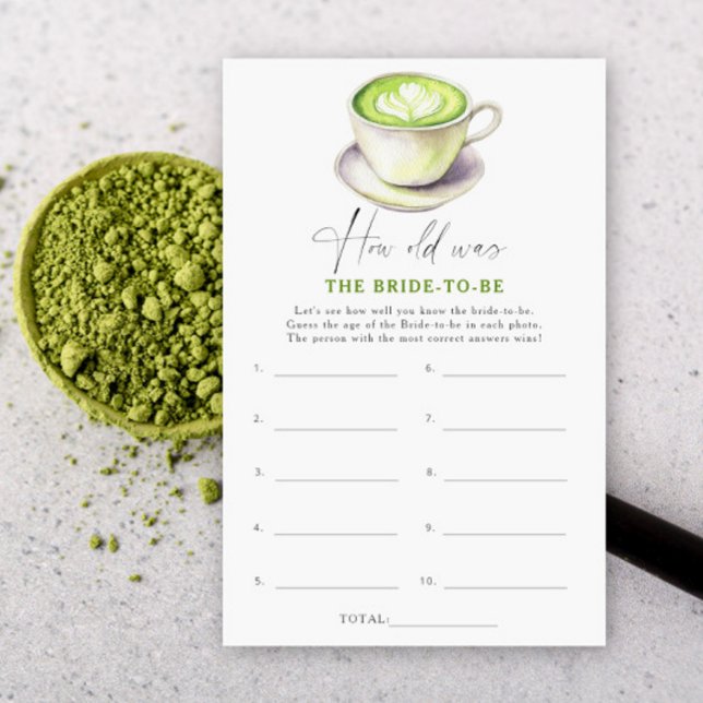 Matcha tea How old was the bride to be game (Creator Uploaded)