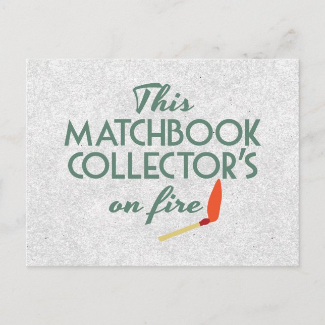Matchbook Collector Postcard (Front)
