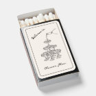 Matchbox Gift Personalized Vintage Champagne Retro