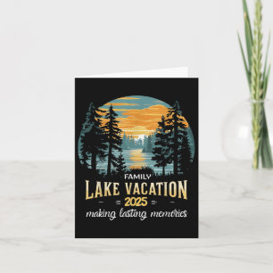 Matching 2025 Camping Hiking Cabin Family Lake Vac Card