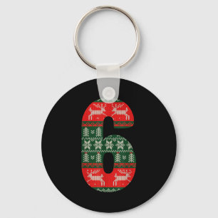 Matching 67 Christmas Ugly Sweater Meme Number 6  Keychain