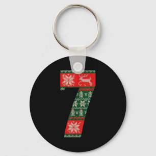 Matching 67 Christmas Ugly Sweater Meme Number 7 Keychain