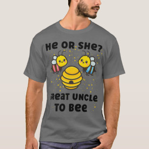 Matching Baby Gender Reveal He Or She Great Uncle  T-Shirt