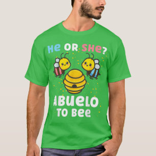 Matching Baby Gender Reveal Party He Or She Abuelo T-Shirt