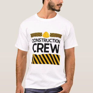 Matching boys and dad construction digger birthday T-Shirt
