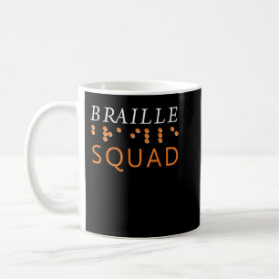 Matching Braille Squad Blindness Awareness Coffee Mug