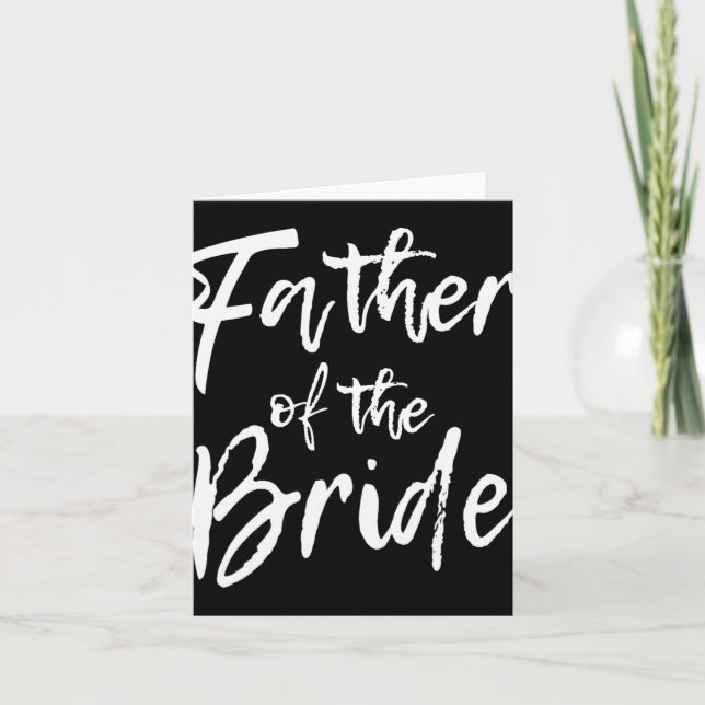 Matching Bridal Party For Family Father Of The Bri Card (Front)