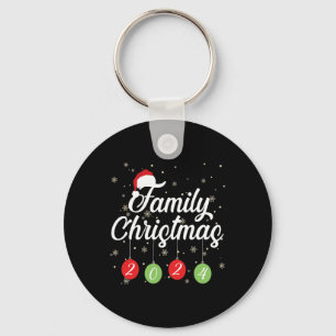 Matching Christmas Santa and Gifts Family Christma Keychain