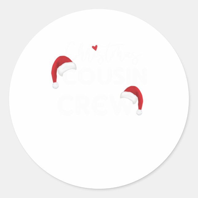 Matching Christmas Shirts, Matching Fami Classic Round Sticker (Front)