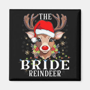 Matching Christmas The Bride Reindeer Family Magnet