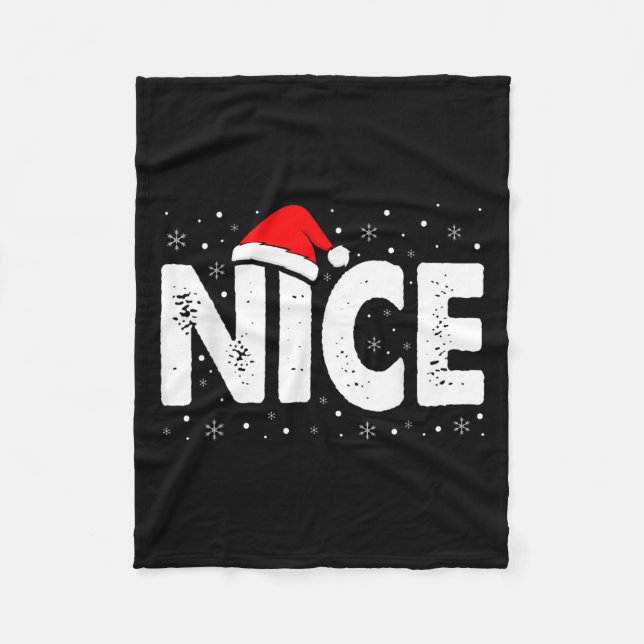Matching Co. Naughty Or Nice Christmas - Uni-adult Fleece Blanket (Front)