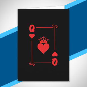 Matching Couples Halloween Costume Queen of Hearts Card