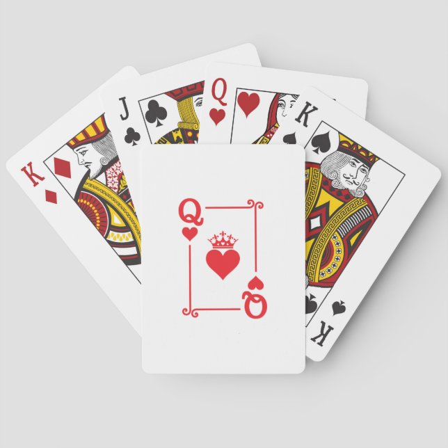 Matching Couples Halloween Costume Queen of Hearts Playing Cards (Back)