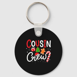 Matching Cousin Crew Christmas 2025 Family Holiday Keychain