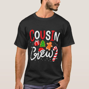 Matching Cousin Crew Christmas 2025 Family Holiday T-Shirt