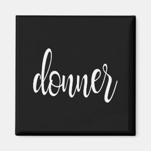 Matching Donner Christmas Text Only Brown Green Re Magnet