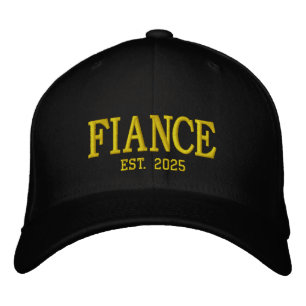 Matching Engaged Couple Engagement Gift Monogram Embroidered Hat