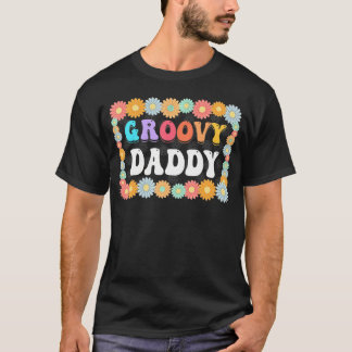 Matching Family 1St Birthday Boho Party Groovy Dad T-Shirt