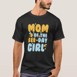 Matching Family Bee Hive Theme Birthday Tee Mom