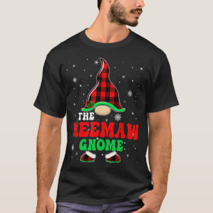Matching Family Buffalo Plaid The Meemaw Gnome Chr T-Shirt