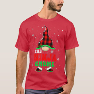 Matching Family Buffalo Plaid The Ninja Gnome Chri T-Shirt