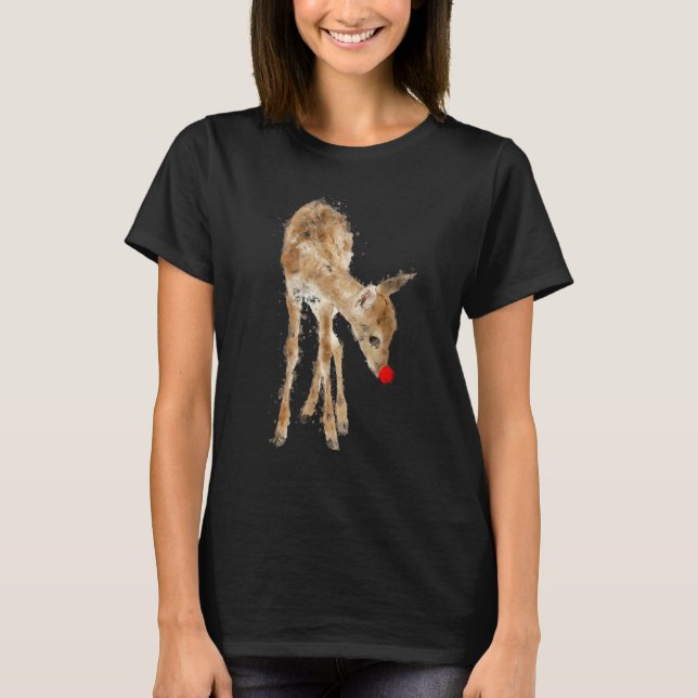 Matching Family Christmas 2022 Cute Reindeer Holid T-Shirt (Front)