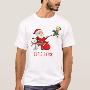 Matching Family Christmas 2022 – Santa Elfie Stick T-Shirt