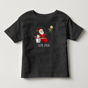 Matching Family Christmas 2022 – Santa Elfie Stick Toddler T-shirt