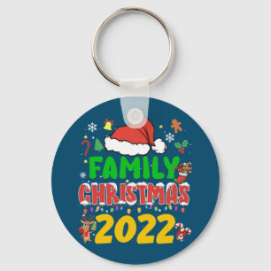 Matching Family Christmas 2022 Team Santa Elf Squa Keychain