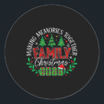Matching Family Christmas 2025 Making Memories Tog Classic Round Sticker<br><div class="desc">Matching Family Christmas 2025 Making Memories Together</div>