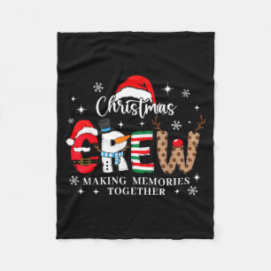 Matching Family Christmas Crew Making Memories Tog Fleece Blanket