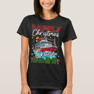 Matching Family Christmas Cruise 2025 Xmas Men Wom T-Shirt