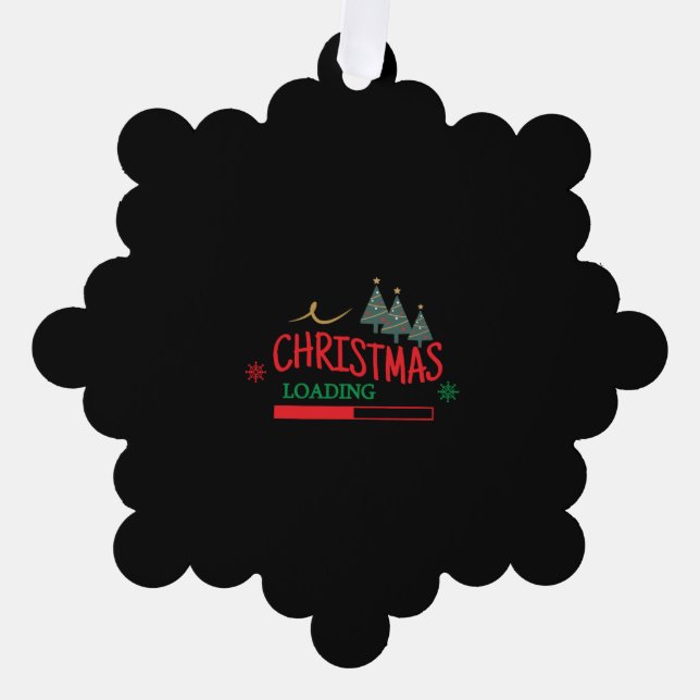 Matching Family Christmas Loading Ornament Card (Front)