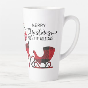 Matching Family Christmas   Personalized Modern Latte Mug