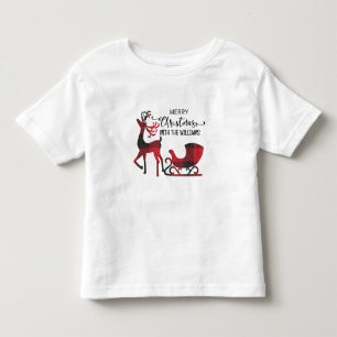 Matching Family Christmas Personalized Modern Toddler T-shirt